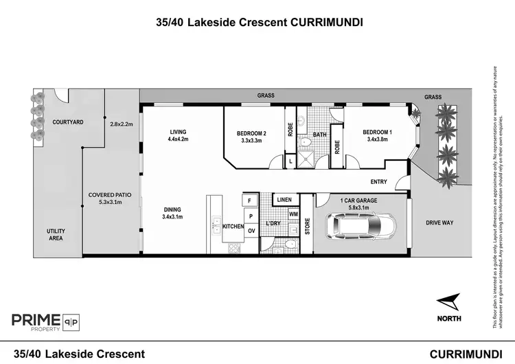 Floorplan of Homely villa listing, 35/40 Lakeside Crescent, Currimundi QLD 4551