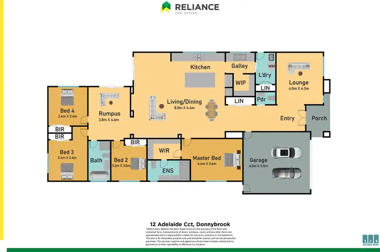 Floorplan of Homely house listing, 12 Adelaide Circuit, Donnybrook VIC 3064