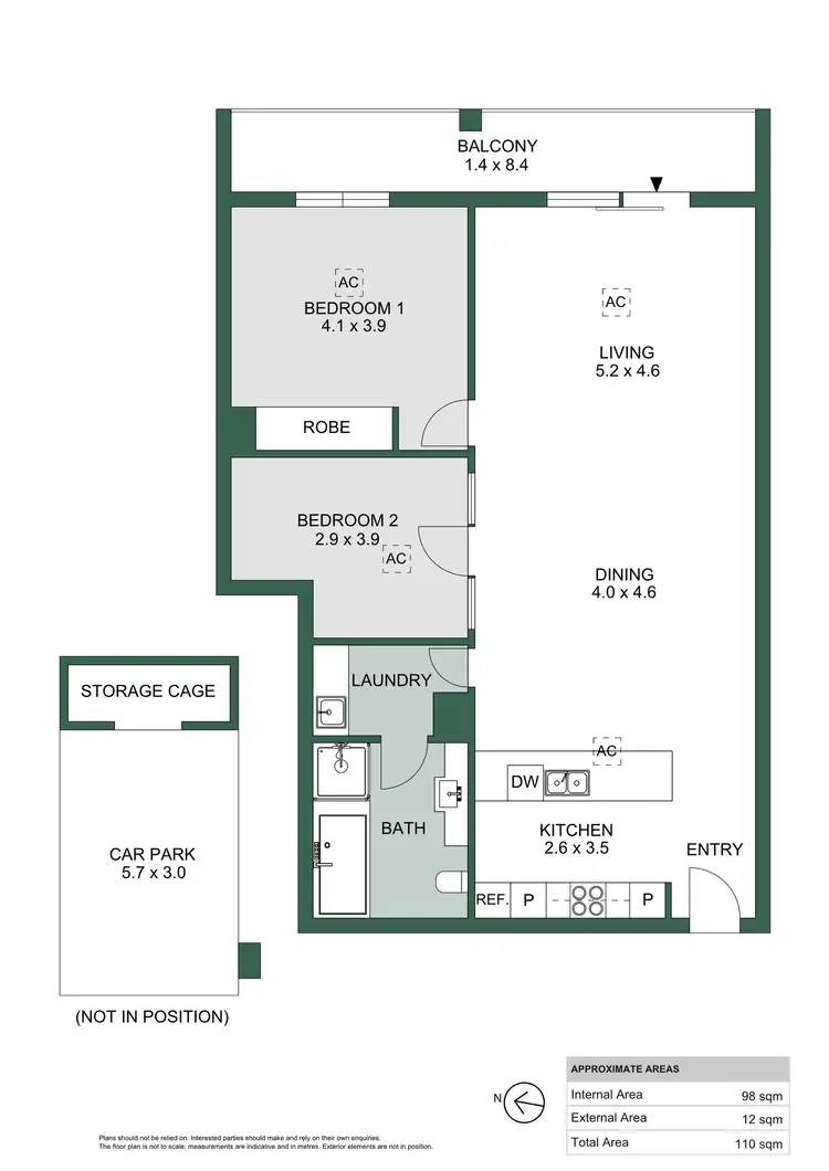 Floorplan of Homely apartment listing, 104/23 Warner Avenue, Findon SA 5023