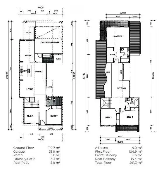 Floorplan of Homely house listing, 9951 Civic Way, Oran Park NSW 2570
