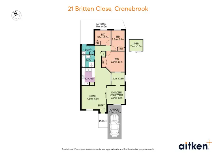 Floorplan of Homely house listing, 21 Britten Close, Cranebrook NSW 2749