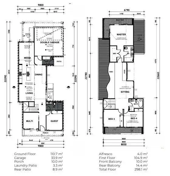 Floorplan of Homely house listing, 9954 Civic Way, Oran Park NSW 2570