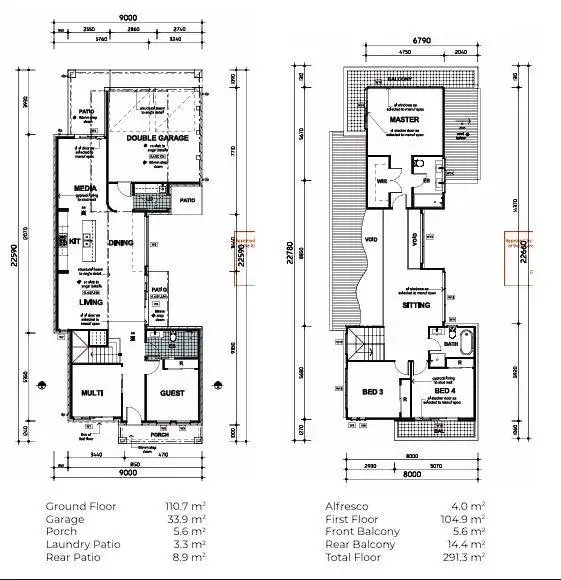 Floorplan of Homely house listing, 9952 Civic Way, Oran Park NSW 2570