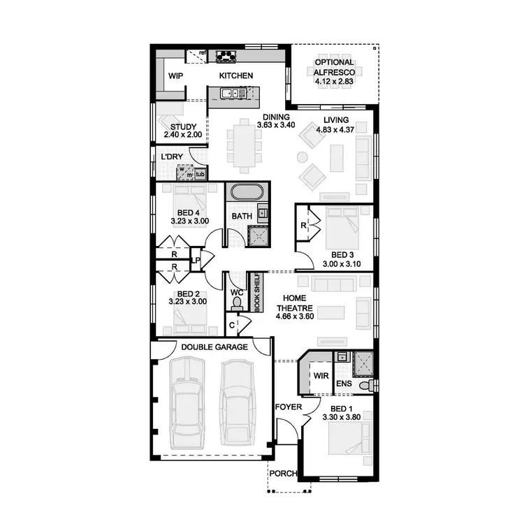 Floorplan of Homely house listing, 72 Webber Loop, Oran Park NSW 2570