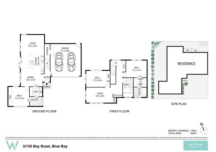 Floorplan of Homely townhouse listing, 3/135 Bay Road, Blue Bay NSW 2261