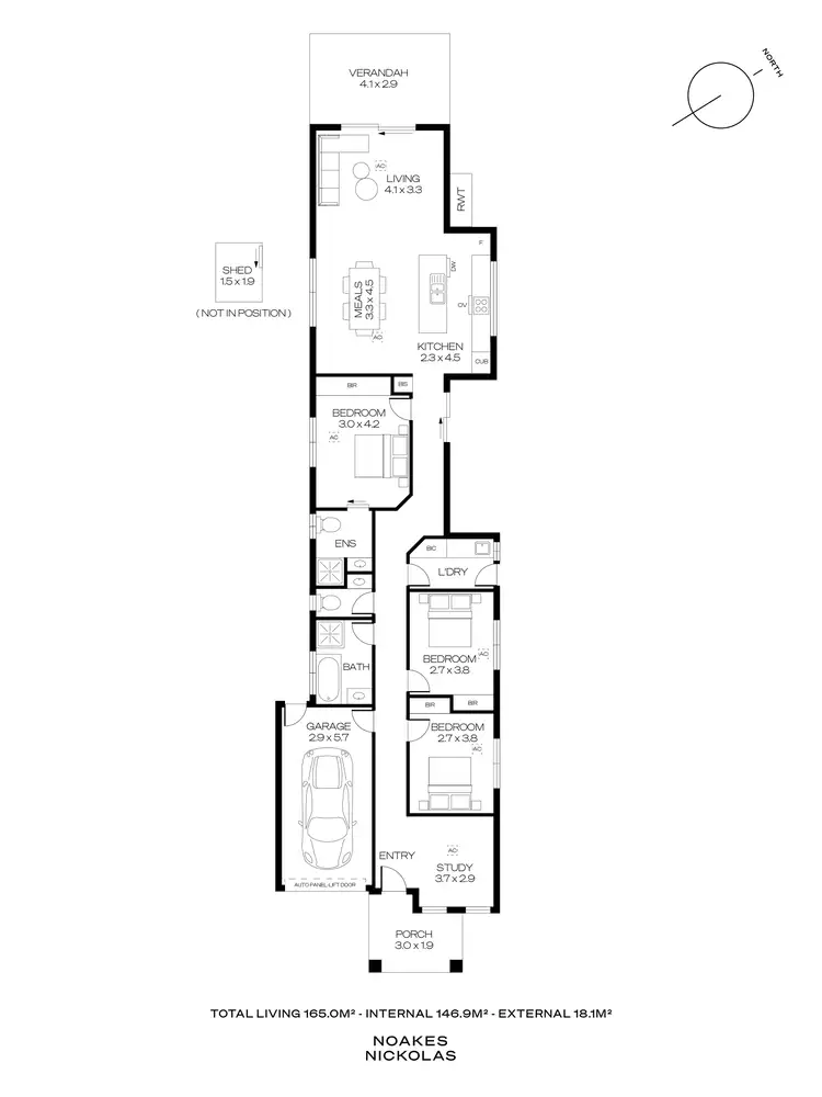 Floorplan of Homely house listing, 30B Vitana Avenue, Ingle Farm SA 5098