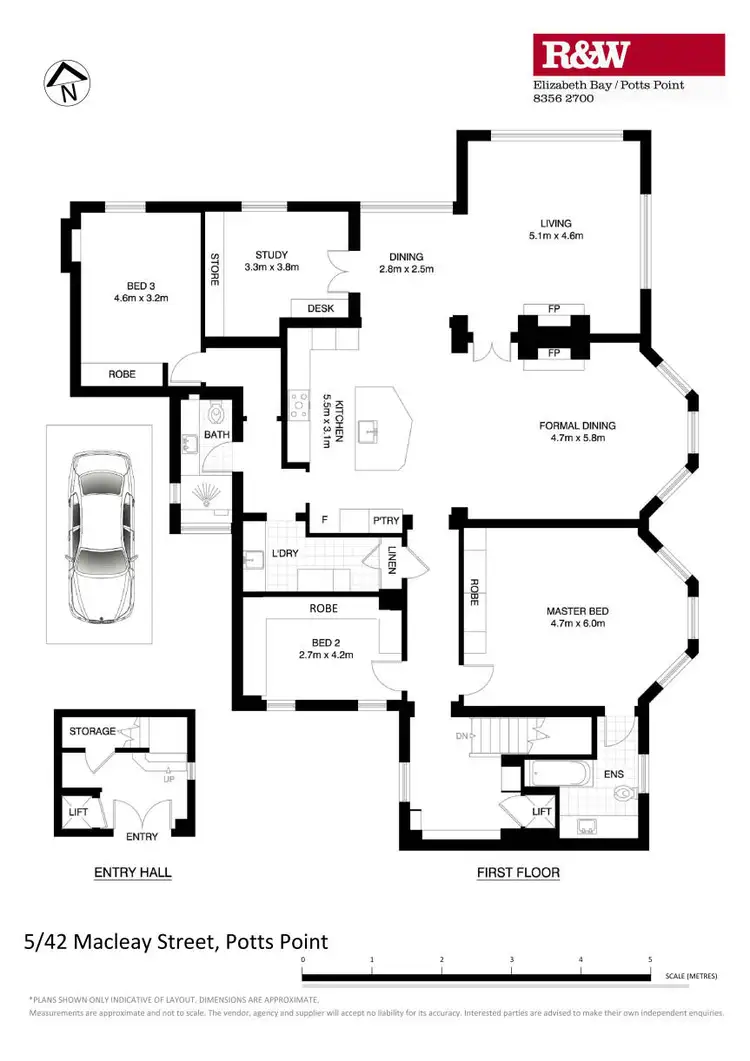 Floorplan of Homely apartment listing, 5/42 Macleay Street, Potts Point NSW 2011