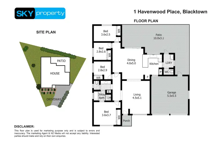 Floorplan of Homely house listing, 1 Havenwood Place, Blacktown NSW 2148