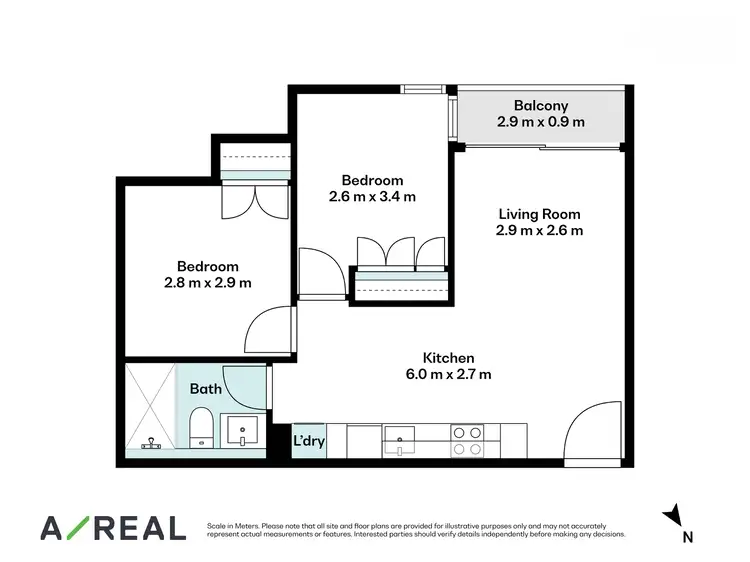 Floorplan of Homely apartment listing, 1719/555 Swanston Street, Carlton VIC 3053