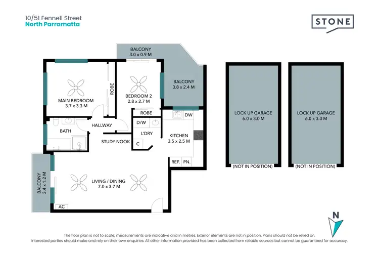 Floorplan of Homely apartment listing, 10/51 Fennell Street, North Parramatta NSW 2151