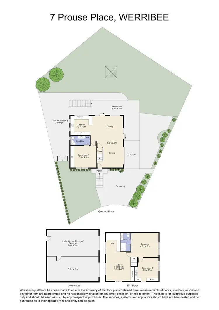Floorplan of Homely house listing, 7 Prouse Place, Werribee VIC 3030