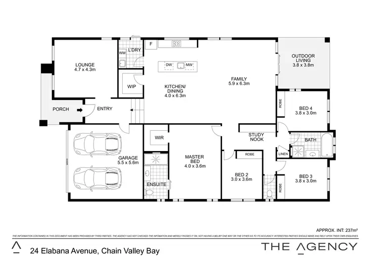 Floorplan of Homely house listing, 24 Elabana Avenue, Chain Valley Bay NSW 2259