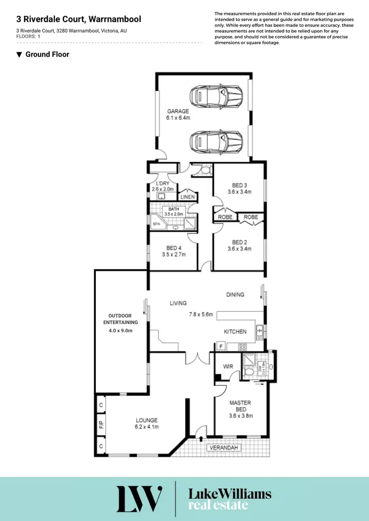 Floorplan of Homely house listing, 3 Riverdale Court, Warrnambool VIC 3280