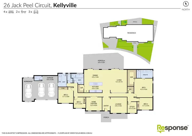 Floorplan of Homely house listing, 26 Jack Peel Circuit, Kellyville NSW 2155