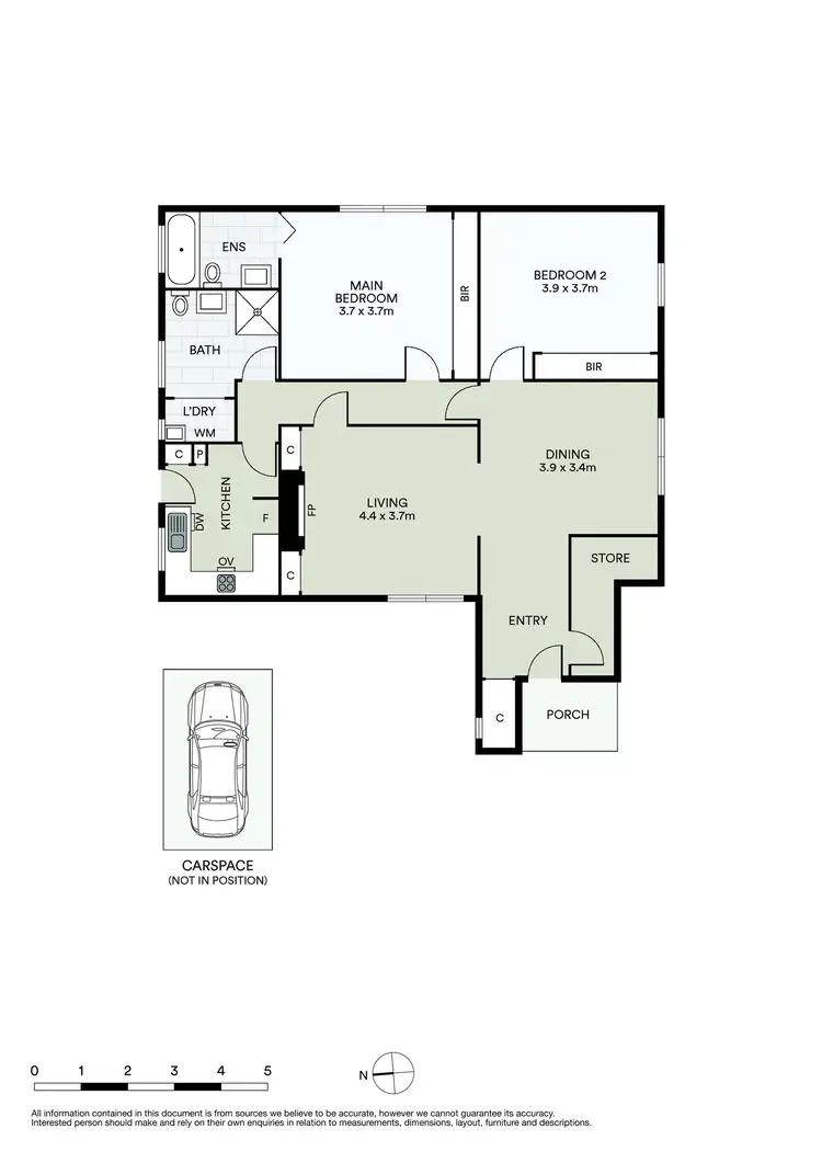 Floorplan of Homely apartment listing, 7/94 Hotham Street, St Kilda East VIC 3183