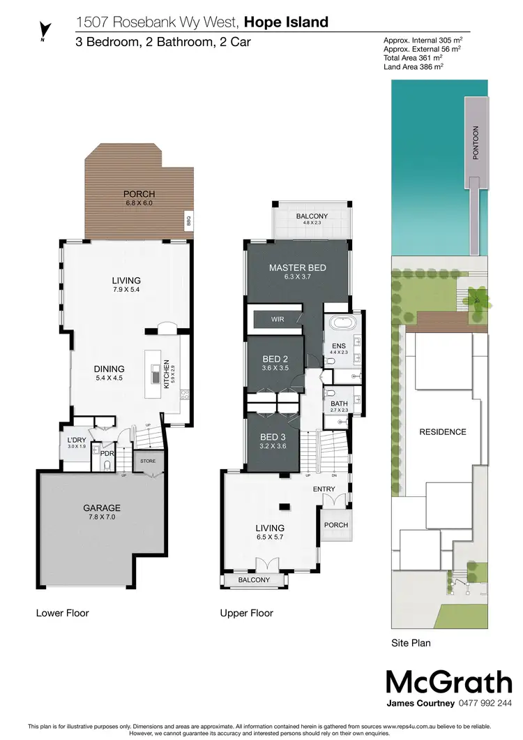 Floorplan of Homely house listing, 1507 Rosebank, Hope Island QLD 4212