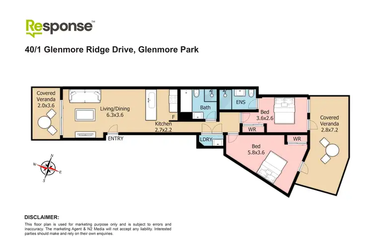 Floorplan of Homely unit listing, 40/1 Glenmore Ridge Drive, Glenmore Park NSW 2745