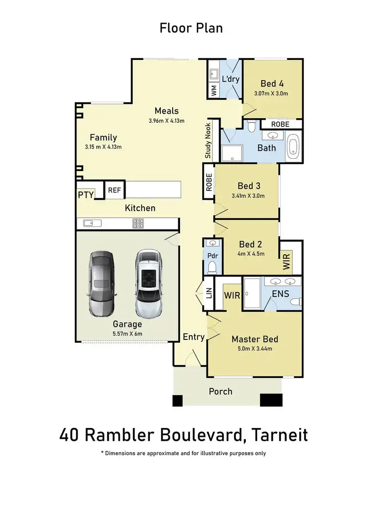 Floorplan of Homely house listing, 40 Rambler Boulevard, Tarneit VIC 3029