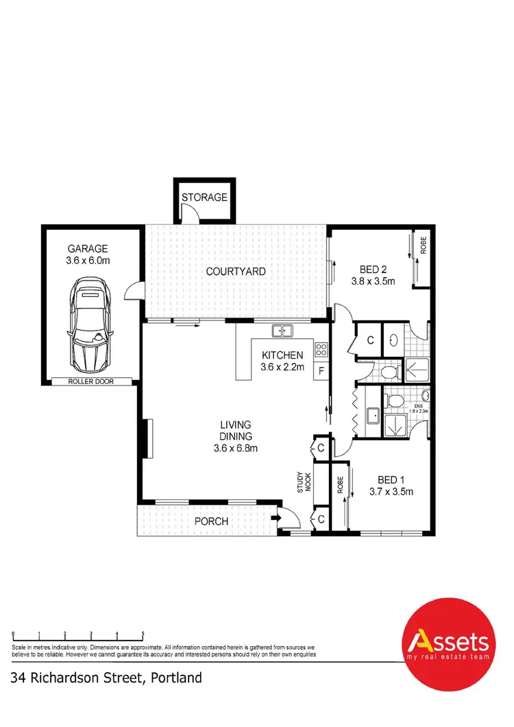 Floorplan of Homely house listing, 34 Richardson Street, Portland VIC 3305