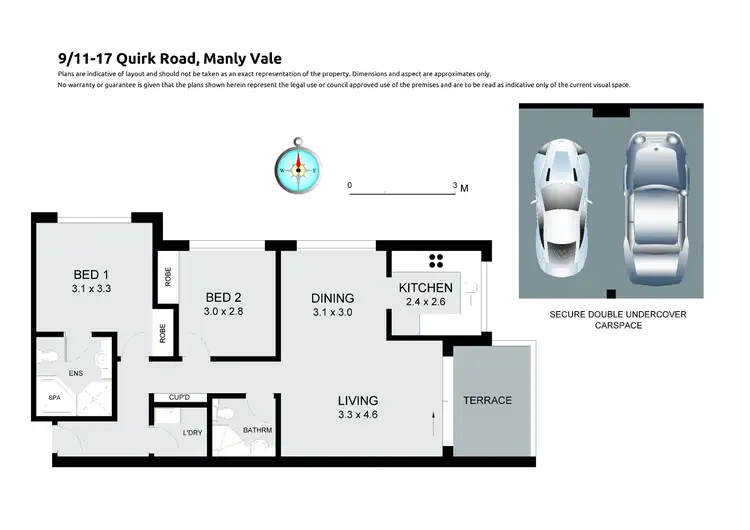 Floorplan of Homely apartment listing, 9/11-17 Quirk Road, Manly Vale NSW 2093
