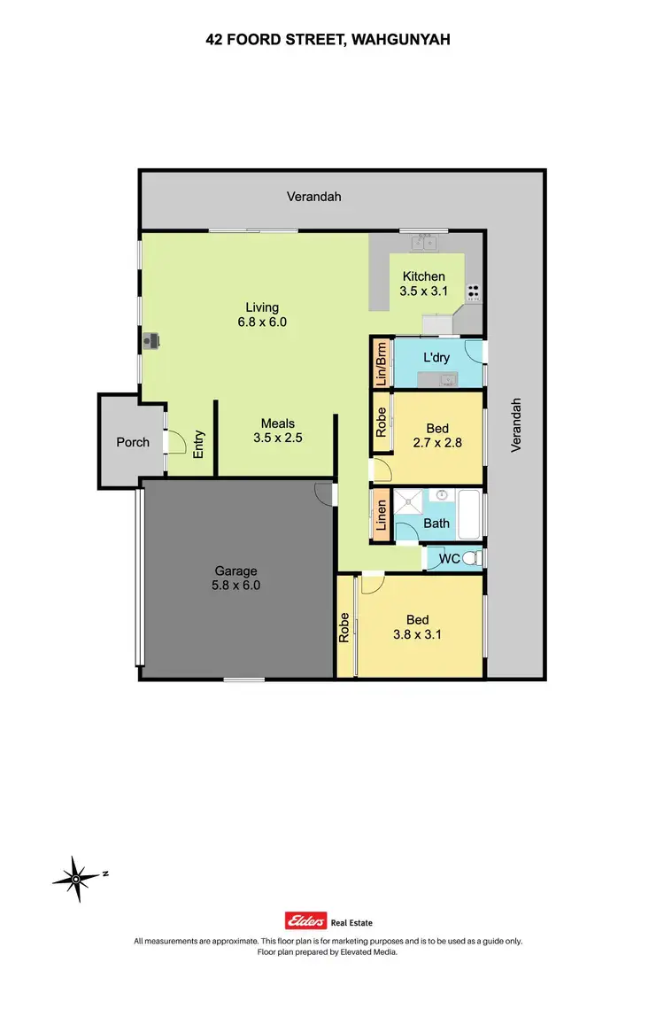 Floorplan of Homely house listing, 42 Foord Street, Wahgunyah VIC 3687