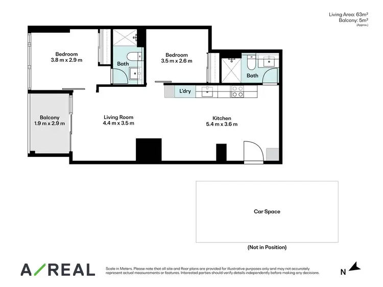 Floorplan of Homely apartment listing, 2418/220 Spencer Street, Melbourne VIC 3000