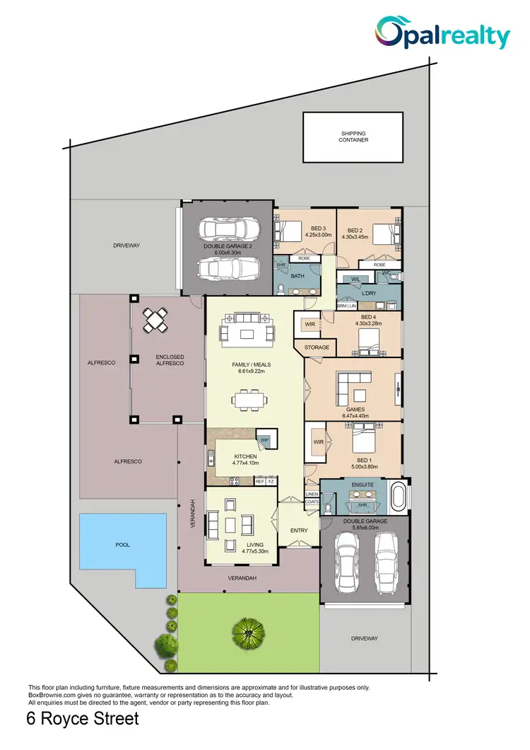 Floorplan of Homely house listing, 6 Royce Street, Singleton WA 6175