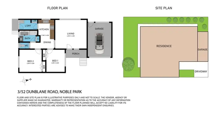 Floorplan of Homely unit listing, 3/52 Dunblane Road, Noble Park VIC 3174