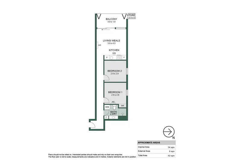 Floorplan of Homely apartment listing, 306/10 Balfours Way, Adelaide SA 5000