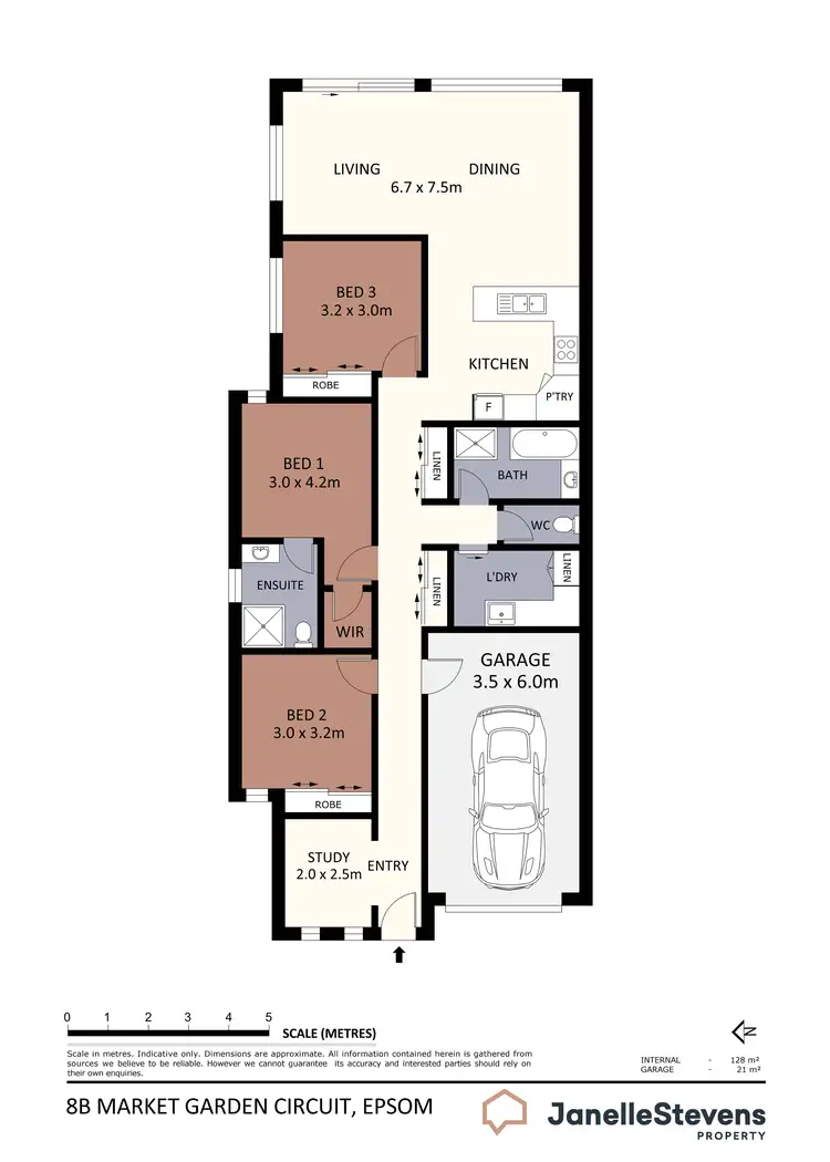 Floorplan of Homely house listing, 8B Market Garden Circuit, Epsom VIC 3551
