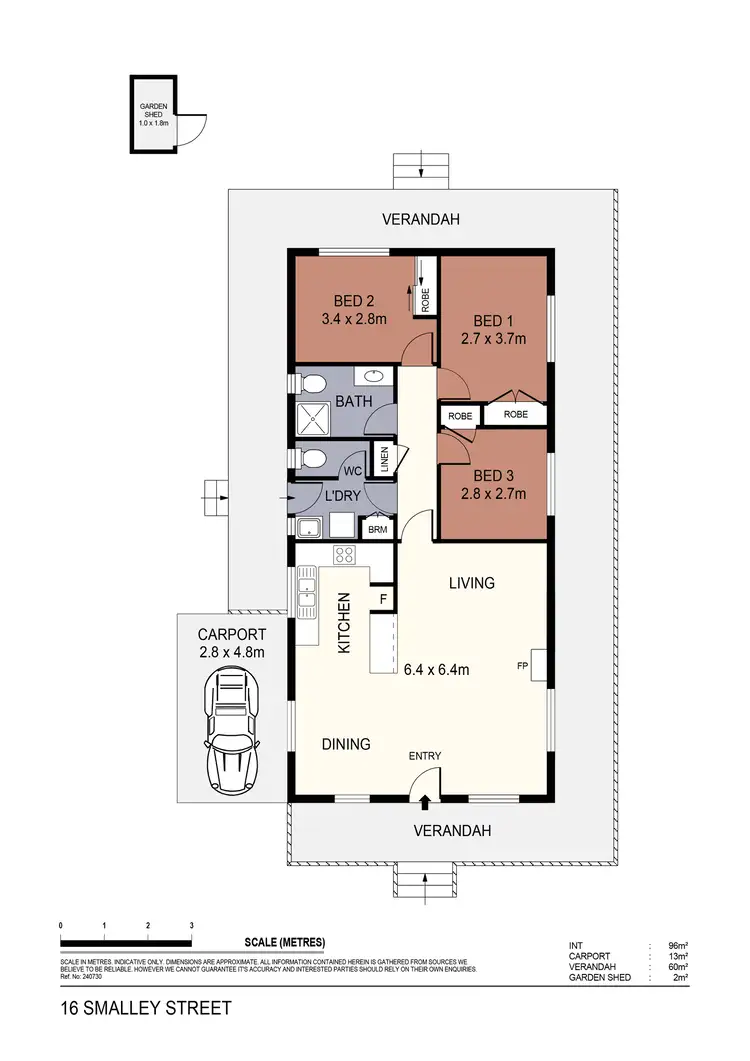 Floorplan of Homely house listing, 16 Smalley Street, California Gully VIC 3556