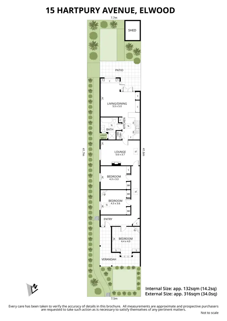 Floorplan of Homely house listing, 15 Hartpury Avenue, Elwood VIC 3184