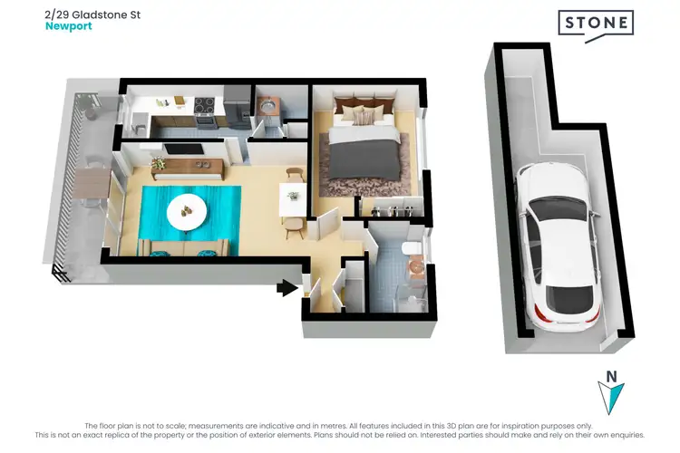Floorplan of Homely apartment listing, 2/29 Gladstone Street, Newport NSW 2106