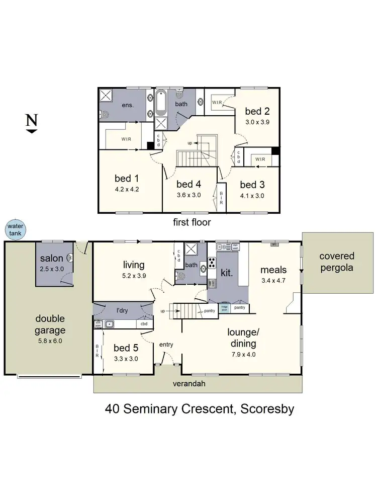 Floorplan of Homely house listing, 40 Seminary Crescent, Scoresby VIC 3179