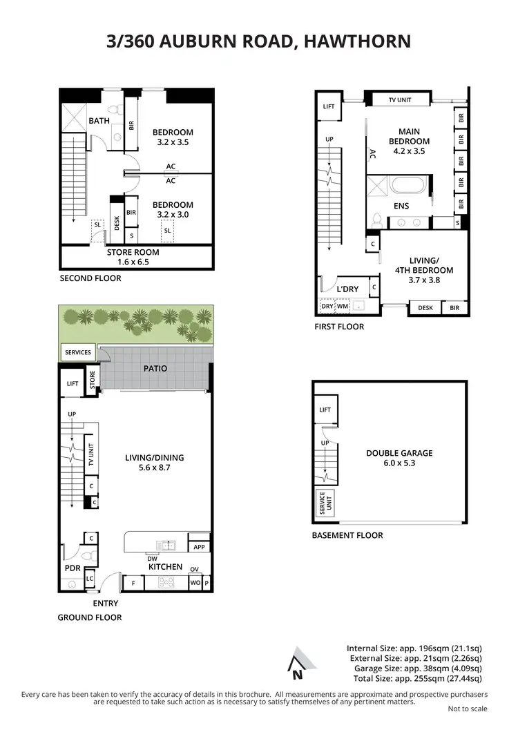 Floorplan of Homely townhouse listing, 3/360 Auburn Road, Hawthorn VIC 3122