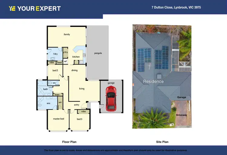 Floorplan of Homely house listing, 7 Dutton Close, Lynbrook VIC 3975