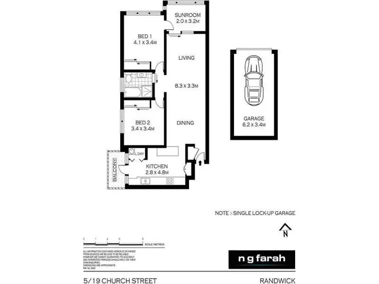 Floorplan of Homely apartment listing, 5/19 Church Street, Randwick NSW 2031