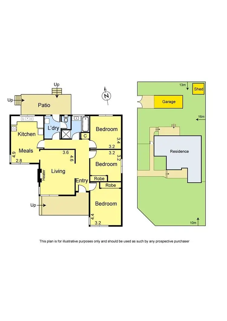 Floorplan of Homely house listing, 348 Grimshaw Street, Watsonia North VIC 3087