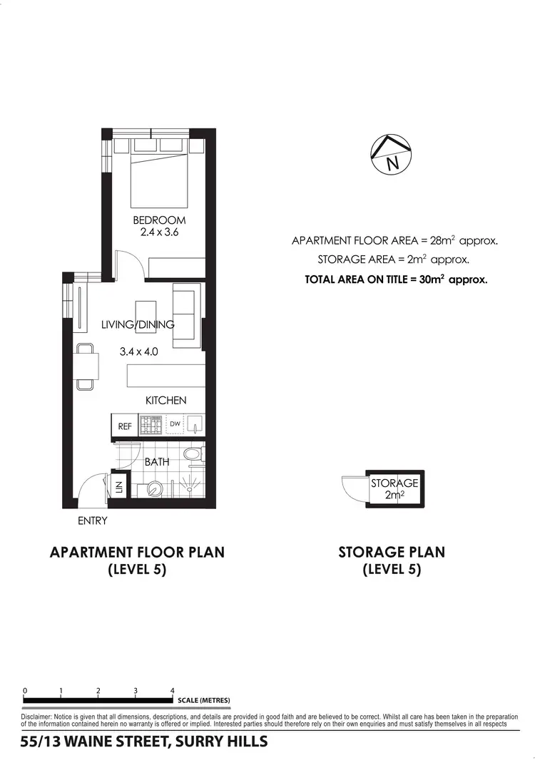 Floorplan of Homely apartment listing, 55/13 Waine Street, Surry Hills NSW 2010