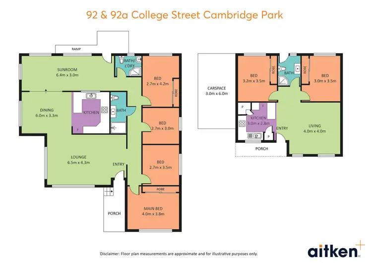 Floorplan of Homely semi-detached listing, 92A College Street, Cambridge Park NSW 2747