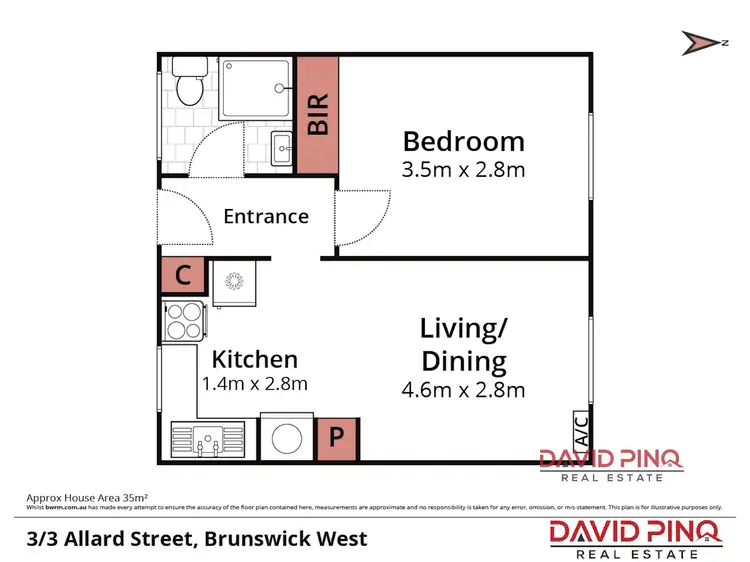 Floorplan of Homely unit listing, 3/3 Allard Street, Brunswick West VIC 3055