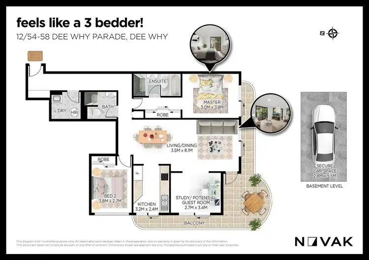 Floorplan of Homely apartment listing, 12/54-58 Dee Why Parade, Dee Why NSW 2099