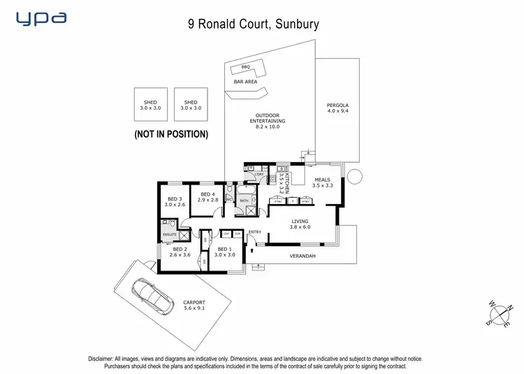 Floorplan of Homely house listing, 9 Ronald Court, Sunbury VIC 3429