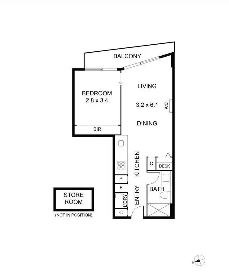Floorplan of Homely apartment listing, 605/118 High Street, Kew VIC 3101