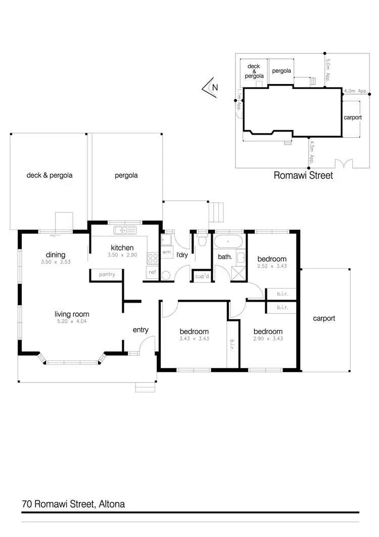 Floorplan of Homely house listing, 70 Romawi Street, Altona VIC 3018