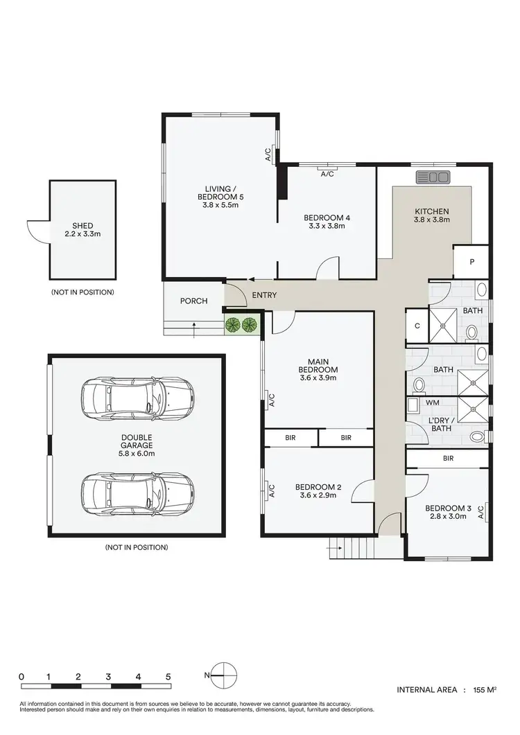 Floorplan of Homely unit listing, 1/5 Madeleine Road, Clayton VIC 3168