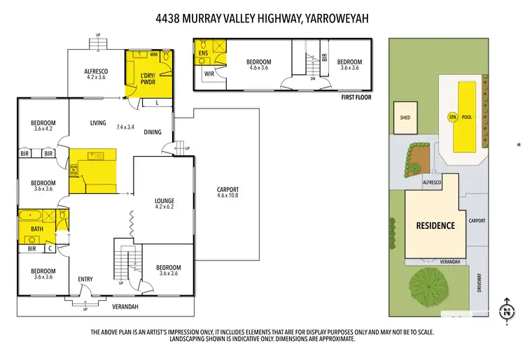 Floorplan of Homely house listing, 4438 Murray Valley Highway, Yarroweyah VIC 3644