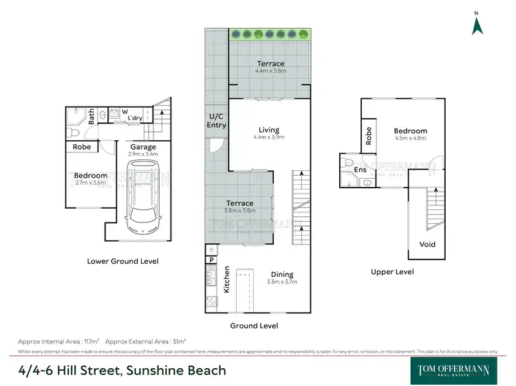 Floorplan of Homely unit listing, 4/4-6 Hill Street, Sunshine Beach QLD 4567