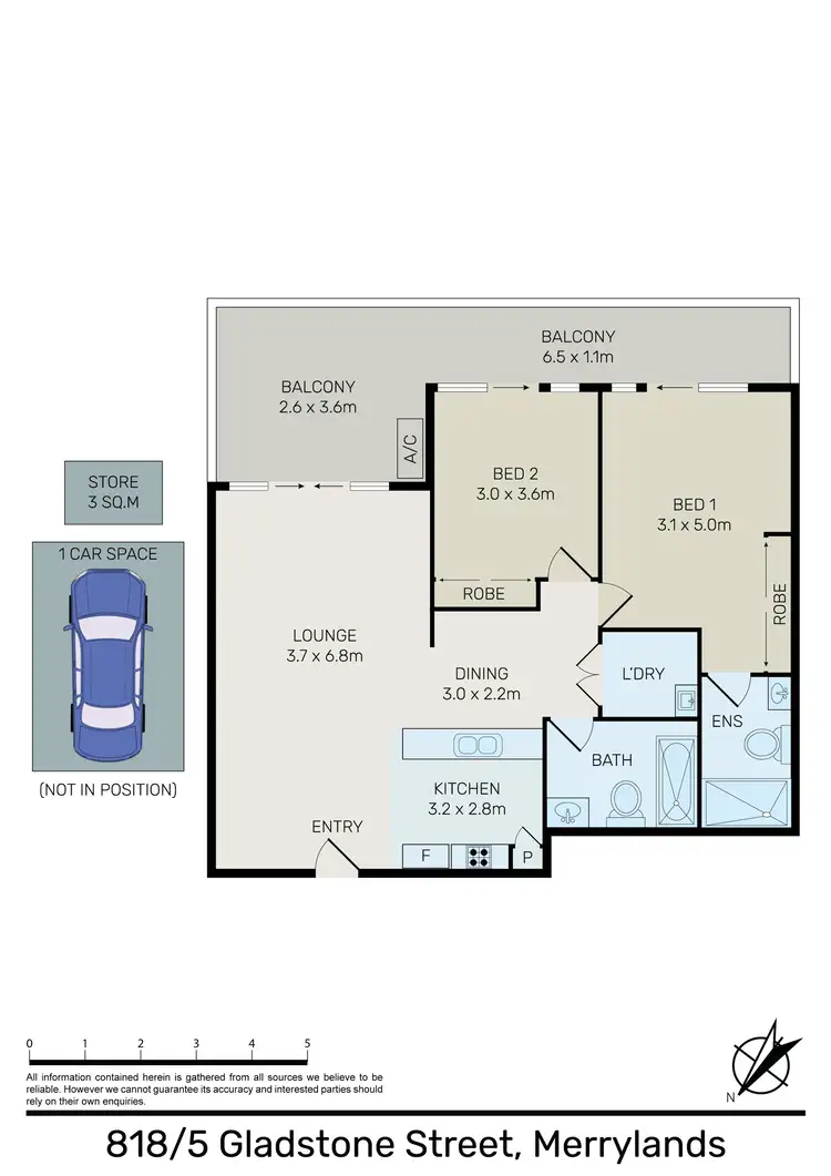 Floorplan of Homely unit listing, 818/5 Gladstone Street, Merrylands NSW 2160