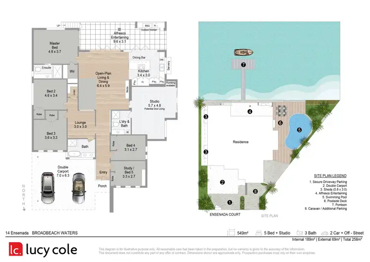 Floorplan of Homely house listing, 14 Ensenada Court, Broadbeach Waters QLD 4218